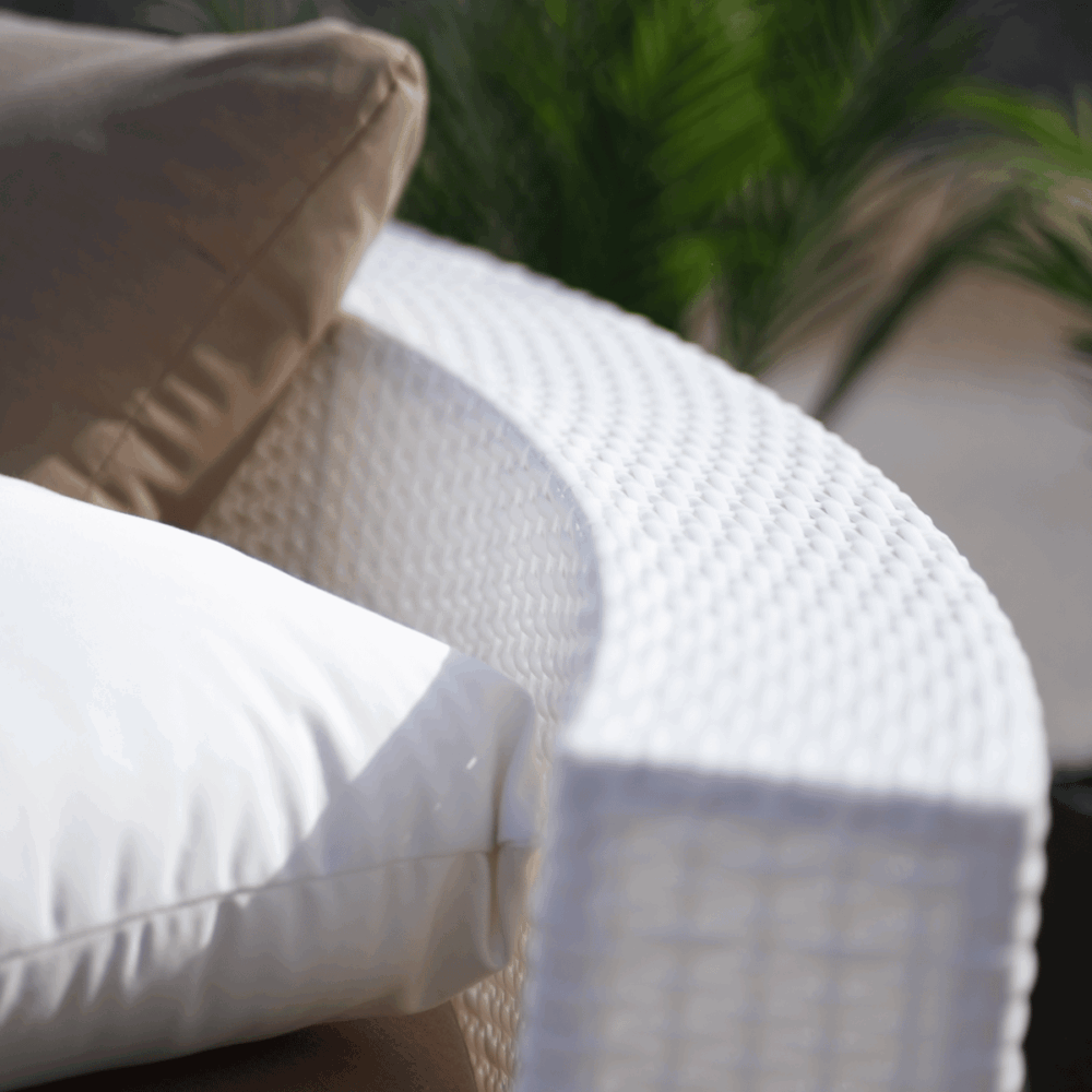 Half-Round Rattan Sofa – Seats 6, Canadian-Made with Sunbrella Cushions - Image 5