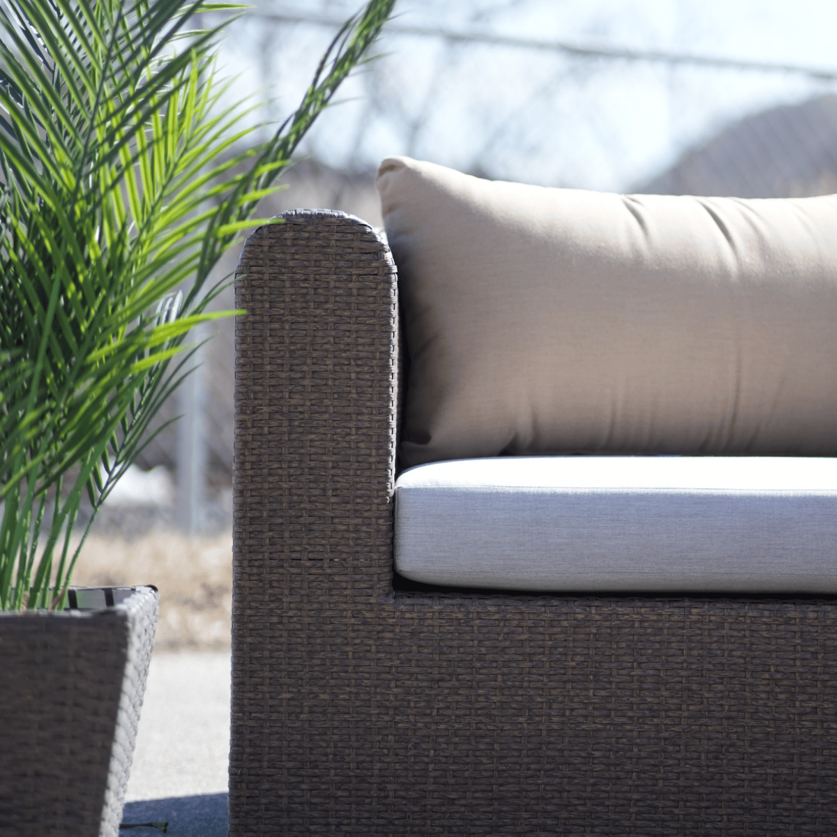 4-Person Rectangular Rattan Sofa – Canadian-Made with Custom Sunbrella Cushions - Image 3